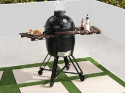 Kamado-Houtskoolbarbecue Van Keramiek En Bamboe 45 X 63 X 105 Cm - Izaki-Vente-unique Hot