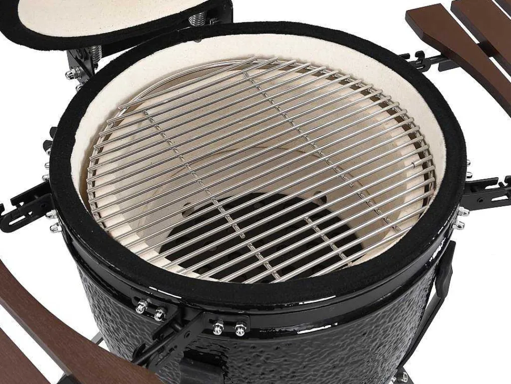 Kamado-Houtskoolbarbecue Van Keramiek En Bamboe 45 X 63 X 105 Cm - Izaki-Vente-unique Hot