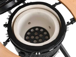 Kamado-Houtskoolbarbecue Van Keramiek En Bamboe 32 X 52 X 94 Cm - Eriko-Vente-unique Hot