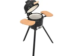Kamado-Houtskoolbarbecue Van Keramiek En Bamboe 32 X 52 X 94 Cm - Eriko-Vente-unique Hot