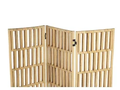 Kamerscherm Van Rotan Met 3 Luien - L140 X H180 Cm - Naturel - Gideon-OZAIA Sale
