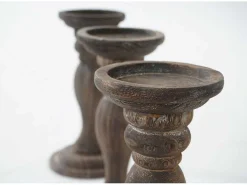 Kandelaar H361 (Set Van 3), Bruin-Vente-unique New