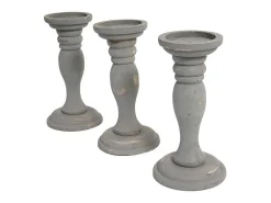 Kandelaar H361 (Set Van 3), Grijs-Vente-unique Discount