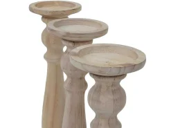 Kandelaar H360 (Set Van 3), Naturel Bruin-Vente-unique Discount