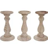 Kandelaar H361 (Set Van 3), Naturel Bruin-Vente-unique Online