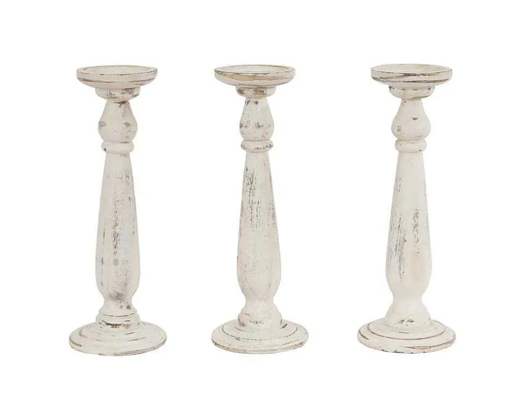 Kandelaar H360 (Set Van 3), Wit-Vente-unique Discount