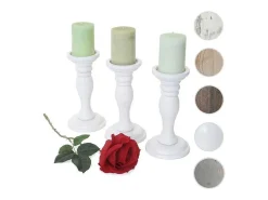 Kandelaar H361 (Set Van 3), Wit Gelakt-Vente-unique Best