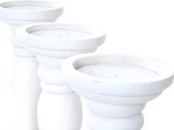 Kandelaar H361 (Set Van 3), Wit Gelakt-Vente-unique Best