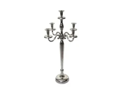 Kandelaar Mcw-D81 5-Armig, Kleur: Zilver-Vente-unique Discount