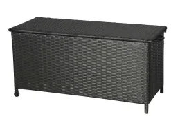 Kaplo Tuintoebehoor Kussen Opbergbox Met Wielen Zwart.-Vente-unique Hot