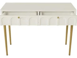 Kaptafel Met 2 Laden - In Spaanplaat - Wit-ModernLuxe Hot