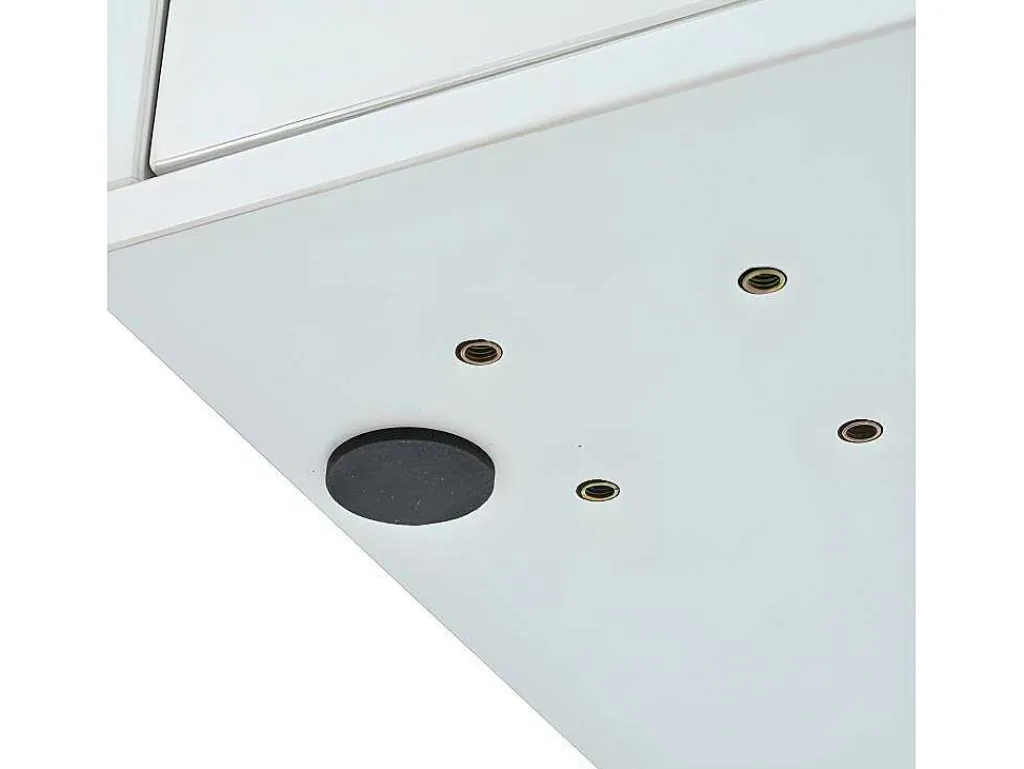 Kaptafel Met Spiegel En Led-Verlichting - 2 Lades En Een Uitneembare Kast - Wit (Kruk Niet Inbegrepen)-ModernLuxe Clearance