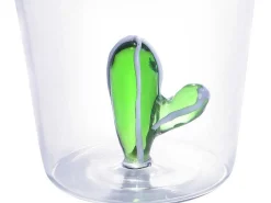 Karaf + Set Van 4 Glazen Met Cactus - Puntia-OZAIA Online