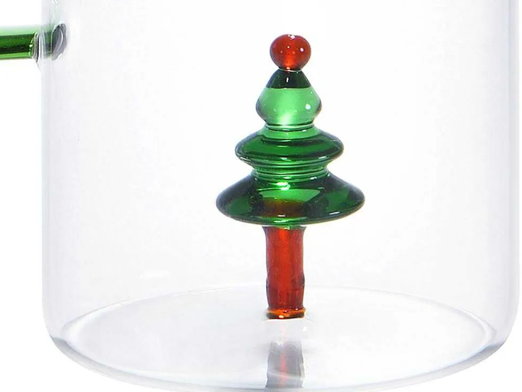 Karaf + Set Van 4 Glazen Met Kerstmotieven - Scopa-OZAIA Online