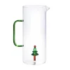 Karaf Met Kerstboom In Glas - Transparant En Groen - O14,5 X H24 - Mannie-OZAIA Clearance