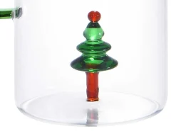 Karaf Met Kerstboom In Glas - Transparant En Groen - O14,5 X H24 - Mannie-OZAIA Clearance