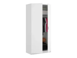 Kast Met 2 Deuren - L81 Cm - Wit - Listowel-Vente-unique Best