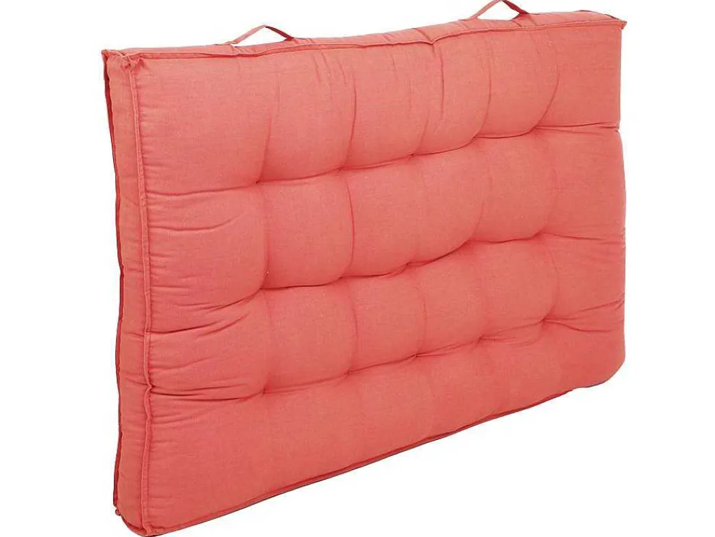 Katoenen Palletkussen - 80 X 120 X 12 Cm - Koraal - Baila-OZAIA Discount