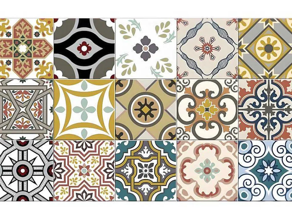 Keukentapijt Van Vinyl Met Vloertegelmotief Rica - 49,5 X 83 Cm - Meerkleurig-OZAIA Sale