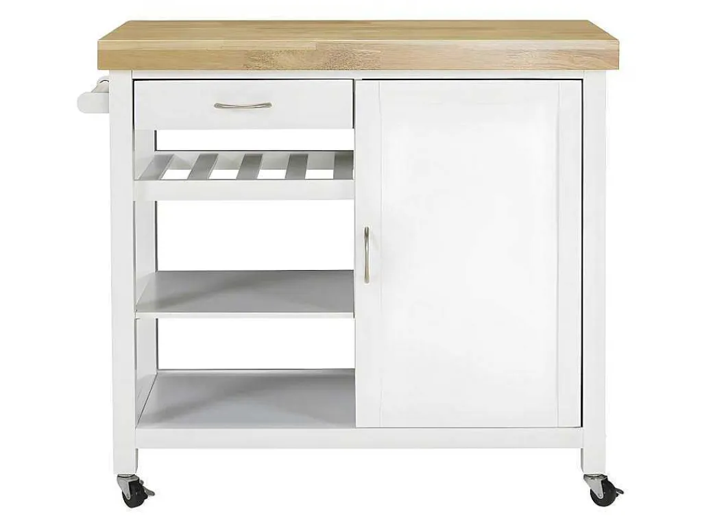 Keukentrolley Skyler Op Wieltjes - 1 Deur & 1 Lade - Hevea-Vente-unique Outlet
