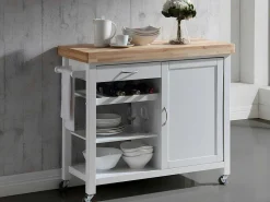 Keukentrolley Skyler Op Wieltjes - 1 Deur & 1 Lade - Hevea-Vente-unique Outlet
