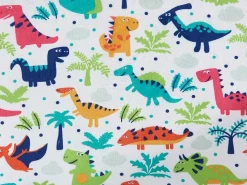 Kinderfauteuil Van Fluweel Met Dinosaurus Motieven - Wit - Almagro-Vente-unique Best