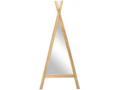 Kinderspiegel Van Teakhout - B55 X H120 Cm - Naturel - Batam-OZAIA Outlet