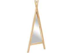 Kinderspiegel Van Teakhout - B55 X H120 Cm - Naturel - Batam-OZAIA Outlet