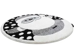 Kindertapijt Joy Rond , Santa Sinterklaas Voor Kinderen - Structuree Cercle 140 Cm-RugsX Hot