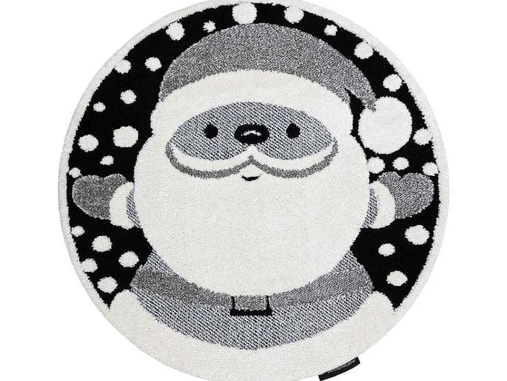 Kindertapijt Joy Rond , Santa Sinterklaas Voor Kinderen - Structuree Cercle 160 Cm-RugsX Hot