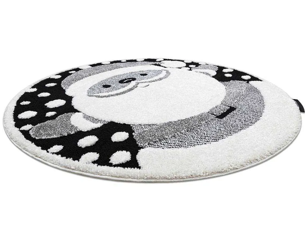 Kindertapijt Joy Rond , Santa Sinterklaas Voor Kinderen - Structuree Cercle 160 Cm-RugsX Hot