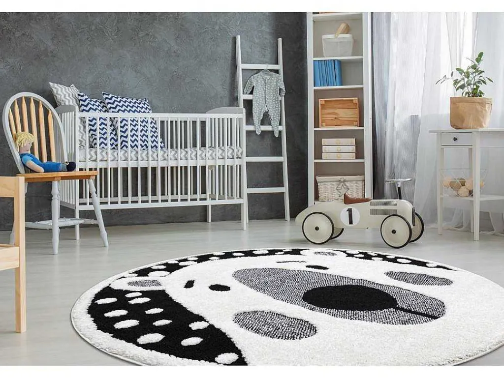 Kindertapijt Joy Rond , Teddy Beertje, Voor Kinderen - Structureel, Cercle 160 Cm-RugsX