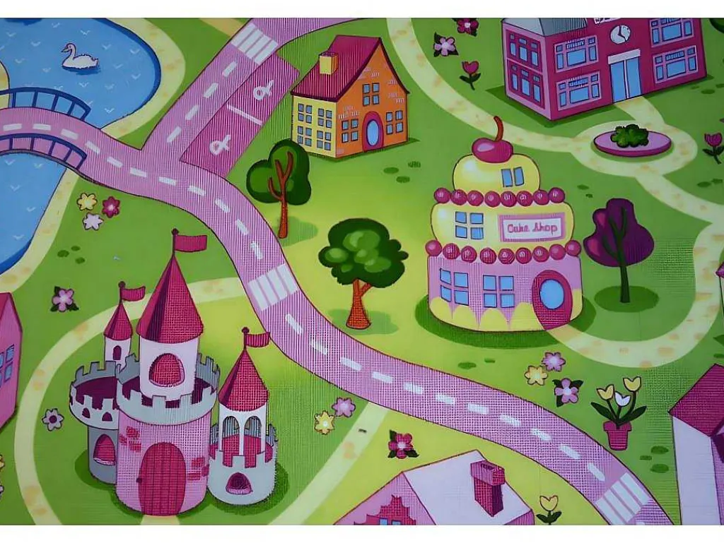 Kindertapijt Sweet Town 150X250 Cm-RugsX Outlet