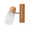 Kira Wood Wandlamp, Beuken, Wit, 6X12X18 Cm,-EPIKASA Clearance