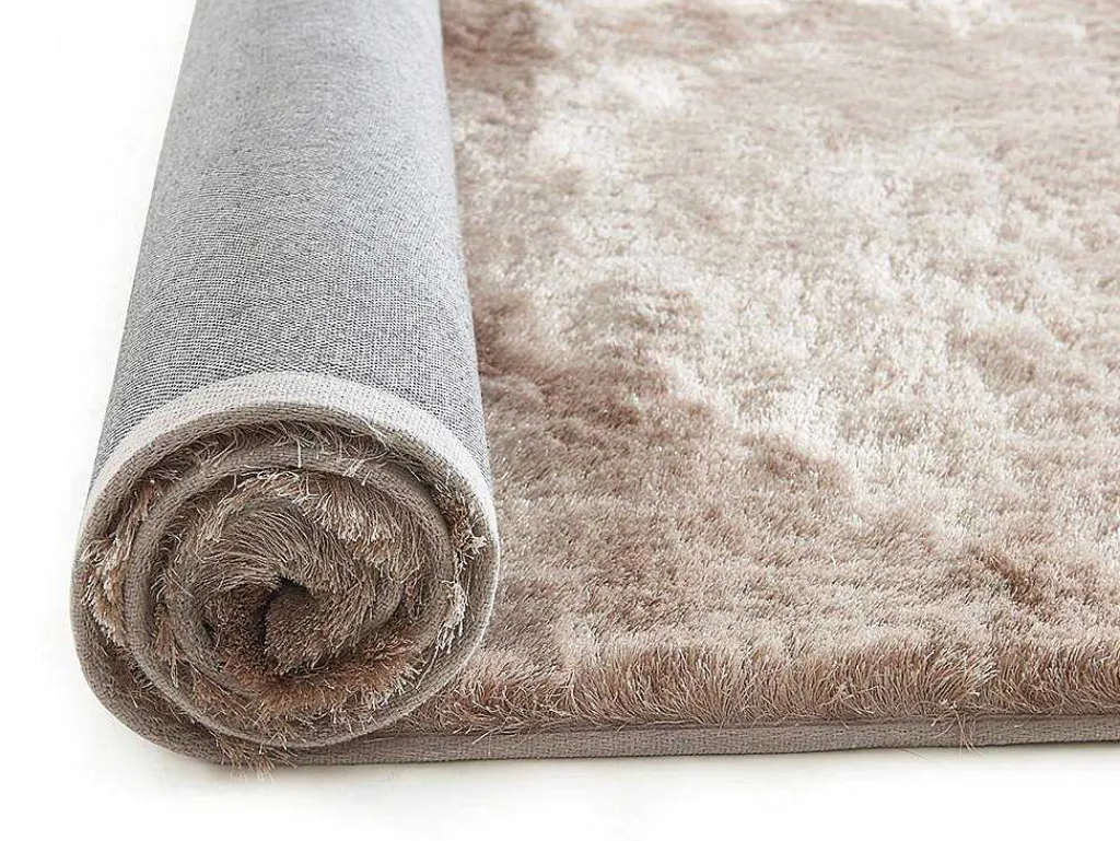 Kleed Shaggy Dolce Taupe Met Beige Weerschijn - Polyester - 160*230 Cm-OZAIA Outlet
