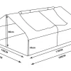 Kleine Tuinkas Gentiane 2,56 M - L180 X B142 X H80 Cm-EXPERTLAND Best