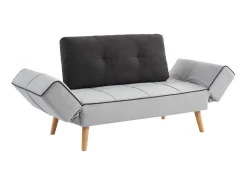 Klik-Klak Bedbank Van Stof Ebaty Ii - Lichtgrijs En Antraciet-Vente-unique Discount