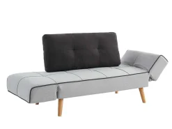 Klik-Klak Bedbank Van Stof Ebaty Ii - Lichtgrijs En Antraciet-Vente-unique Discount