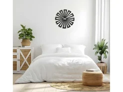 Klok Geometrisch 6, Zwart, Zilver, 50X1,5X50 Cm,-EPIKASA Sale