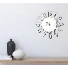 Klok Numbers 1, Wit, Zwart, 50X1,5X50 Cm,-EPIKASA Discount
