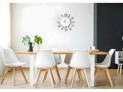 Klok Numbers 1, Wit, Zwart, 50X1,5X50 Cm,-EPIKASA Discount