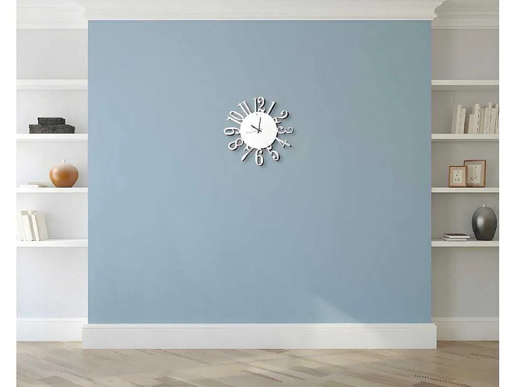 Klok Numbers 1, Wit, Zwart, 50X1,5X50 Cm,-EPIKASA Discount