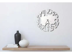 Klok Numbers 2, Wit, Zwart, 50X1,5X50 Cm,-EPIKASA Best