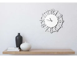 Klok Numbers, Wit, Zwart, 50X1,5X50 Cm,-EPIKASA Hot