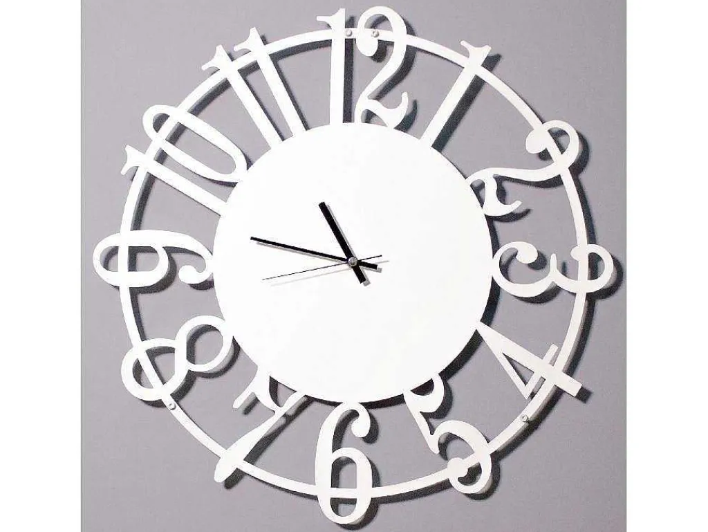 Klok Numbers, Wit, Zwart, 50X1,5X50 Cm,-EPIKASA Hot