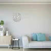 Klok Vintage 6, Wit, Zwart, 50X1,5X50 Cm,-EPIKASA Discount