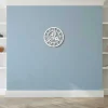 Klok Vintage 4, Wit, Zwart, 50X0,16X50 Cm,-EPIKASA Online