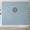 Klok Vintage 1, Zwart, Zilver, 50X0,16X50 Cm,-EPIKASA Outlet