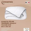 Knuffel Dekbed Silk Touch 200 X 200 Cm - 250 G/M - Wit Met Grijze Bies - Biesya-DREAMEA Sale