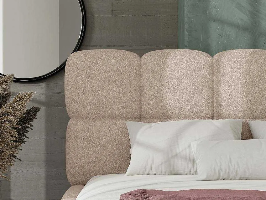 Kofferbed - 160 X 200 Cm - Teddy-Stof - Beige - Damado - Van-PASCAL MORABITO Online